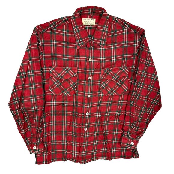 Tootal Flannel Other - Tootal Flannel by Lipson Red Plaid Button Up Shirt Long Sleeve Medium
